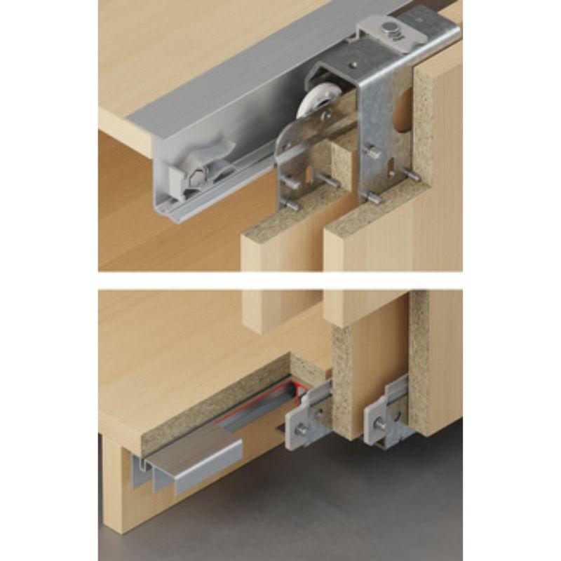 Bộ cửa lùa 2 cánh F-Li42 50B Hafele 400.51.167 Bộ cửa lùa 2 cánh F-Li42 50B Hafele 400.51.167