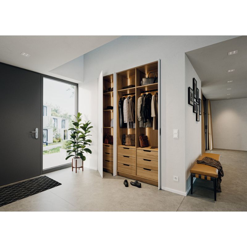 Bộ phụ kiện cửa trượt xoay Hafele 408.25.006 Bộ phụ kiện cửa trượt xoay Hafele 408.25.006