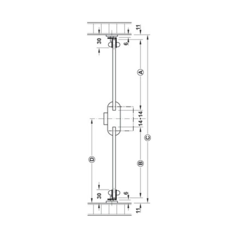 Cấu tạo thanh Profile 2000mm Hafele 226.67.205 Cấu tạo thanh Profile 2000mm Hafele 226.67.205