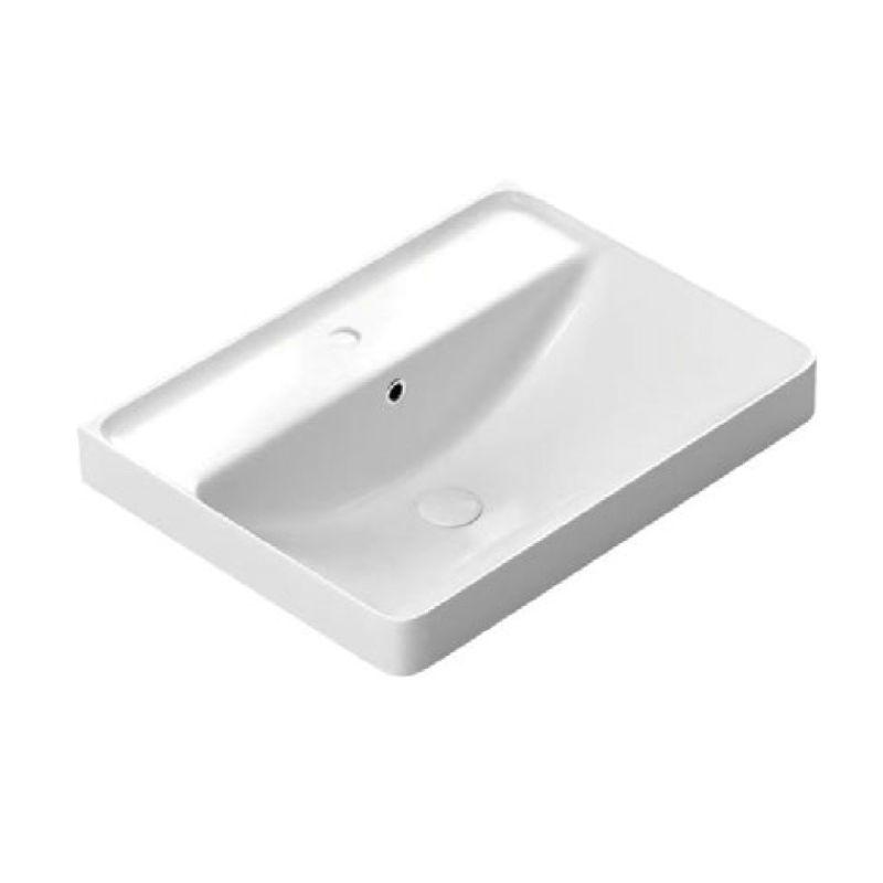 Chậu rửa mặt lavabo vành nổi Hafele 588.44.042 Chậu rửa mặt lavabo vành nổi Hafele 588.44.042