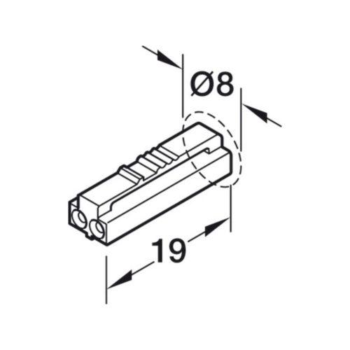 Dây dẫn mở rộng Hafele Loox5 833.95.714 4 Chi tiết dây dẫn mở rộng Hafele Loox5 833.95.714