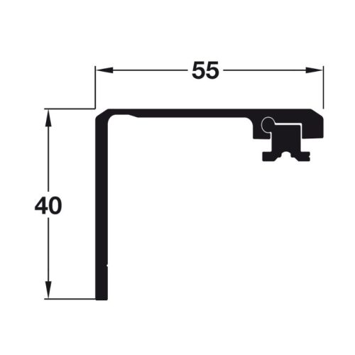 Thanh kết nối cho 1 bên cánh 900mm Hafele 408.30.092 5 Chi tiết thanh kết nối cho 1 bên cánh 900mm Hafele 408.30.092