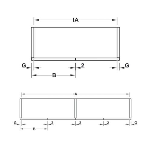 Phụ kiện cửa xếp trượt F-Fold61 25A trái Hafele 409.36.032 3 Chiều dài phụ kiện cửa xếp trượt F-Fold61 25A trái Hafele 409.36.032