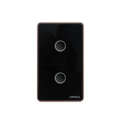 Công tắc ZB 2G US 10A đen L Hafele HSL-LS2G01B 820.71.001
