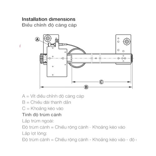 Phụ kiện cửa trượt Slido F-Park71 16B Hafele 408.25.007 3 Điều chỉnh phụ kiện cửa trượt Slido F-Park71 16B Hafele 408.25.007