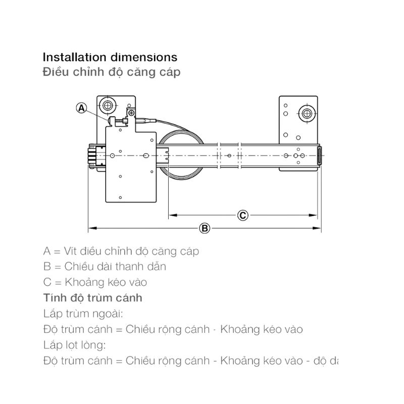 Điều chỉnh phụ kiện cửa trượt Slido F-Park71 16B Hafele 408.25.008 Điều chỉnh phụ kiện cửa trượt Slido F-Park71 16B Hafele 408.25.008