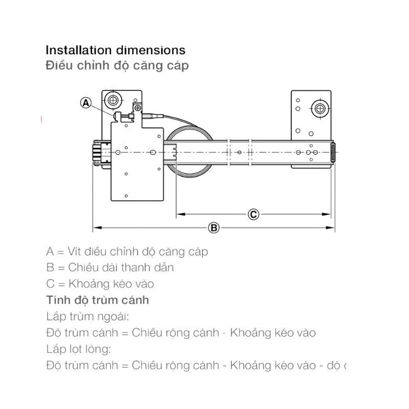 Điều chỉnh phụ kiện cửa trượt Slido F-Park71 16B Hafele 408.25.010 Điều chỉnh phụ kiện cửa trượt Slido F-Park71 16B Hafele 408.25.010