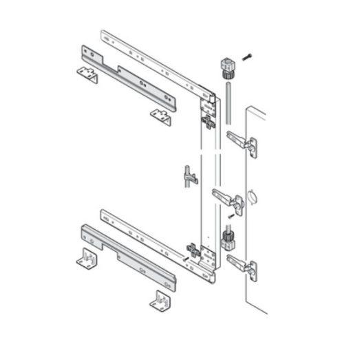 Đồng bộ cửa lùa Pivot 600M Hafele 408.05.605