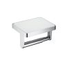 Giá treo giấy vệ sinh mặt kính trắng Hafele 495.80.231 2 Giá treo giấy vệ sinh mặt kính trắng Hafele 495.80.231