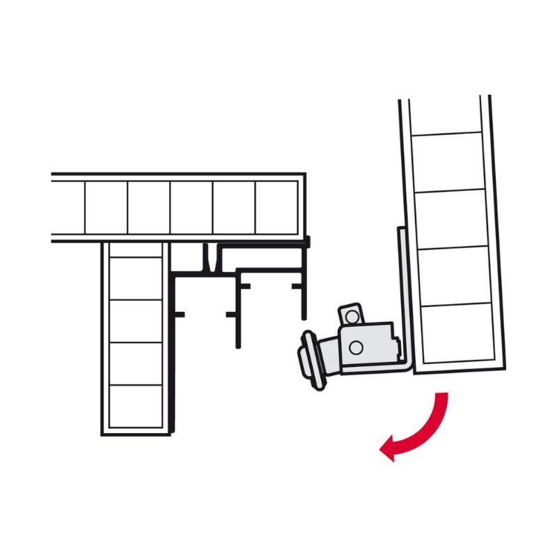Hướng dẫn bộ F-Line44 80A 3 cánh giảm chấn Hafele 407.41.021 Hướng dẫn bộ F-Line44 80A 3 cánh giảm chấn Hafele 407.41.021