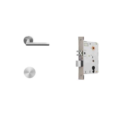 Khoá Hafele PL200 tay L màu inox DINR 912.20.052