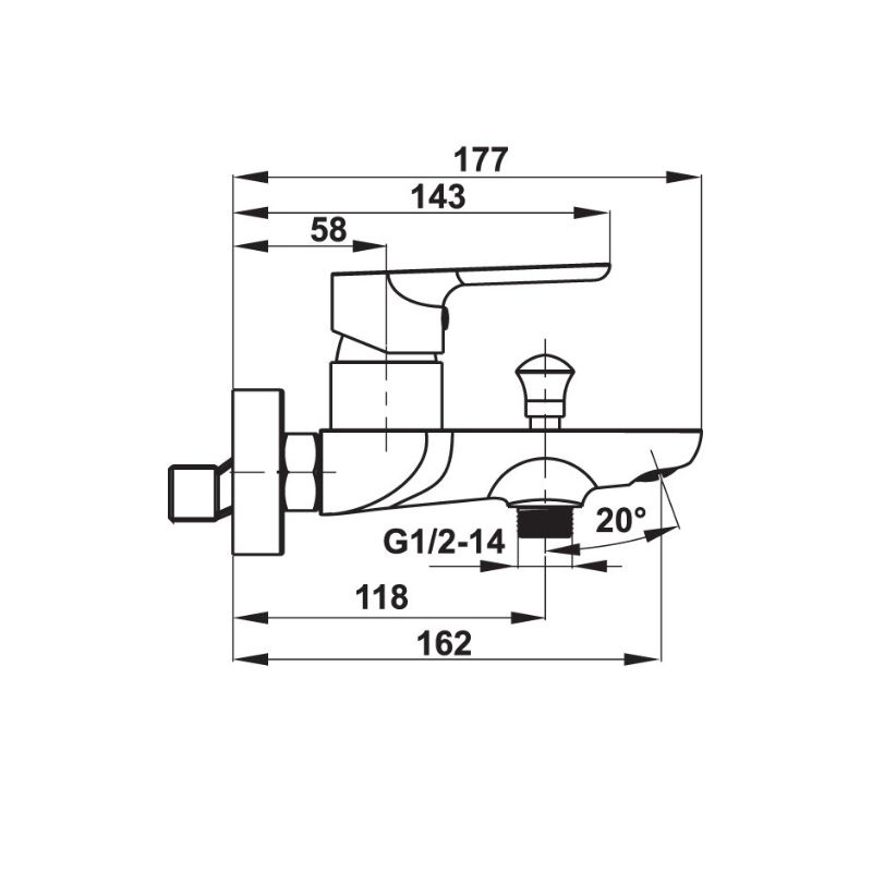 Bộ trộn nổi 2 đường nước Uni Hafele 495.61.130 Bộ trộn nổi 2 đường nước Uni Hafele 495.61.130