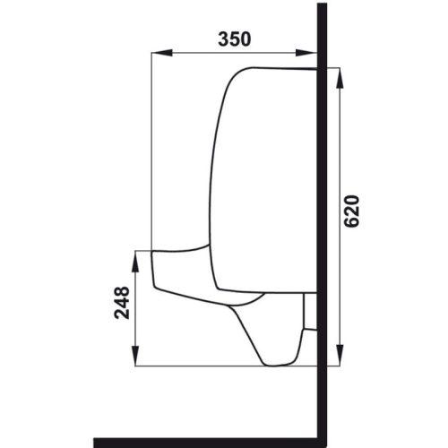 Bồn tiểu nam SEINE Hafele 588.79.420 3 Bồn tiểu nam SEINE Hafele 588.79.420