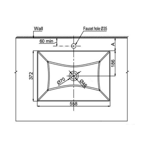 Chậu lavabo đặt bàn Kyoto Hafele 588.79.130 3 Chậu lavabo đặt bàn Kyoto Hafele 588.79.130