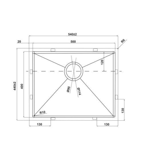 Chậu rửa inox HS21-SSN1S60P Hafele 567.94.070 4 Chậu rửa inox HS21-SSN1S60P Hafele 567.94.070