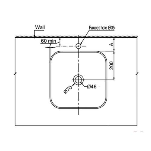 Chậu rửa mặt lavabo Kobe Hafele 588.79.078 3 Chậu rửa mặt lavabo Kobe Hafele 588.79.078