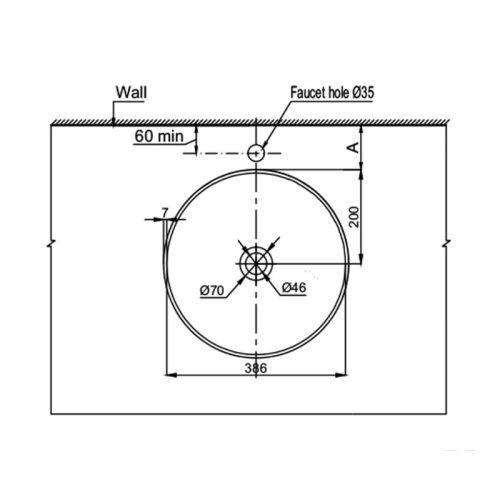 Chậu rửa mặt lavabo Vigor Hafele 588.79.076
