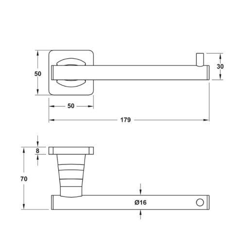 Giá treo giấy vệ sinh Hafele 580.41.440 3 Giá treo giấy vệ sinh Hafele 580.41.440