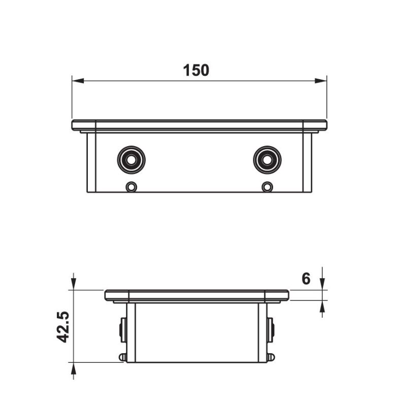 Kệ kính đen 150 Hafele 495.80.244 Kệ kính đen 150 Hafele 495.80.244