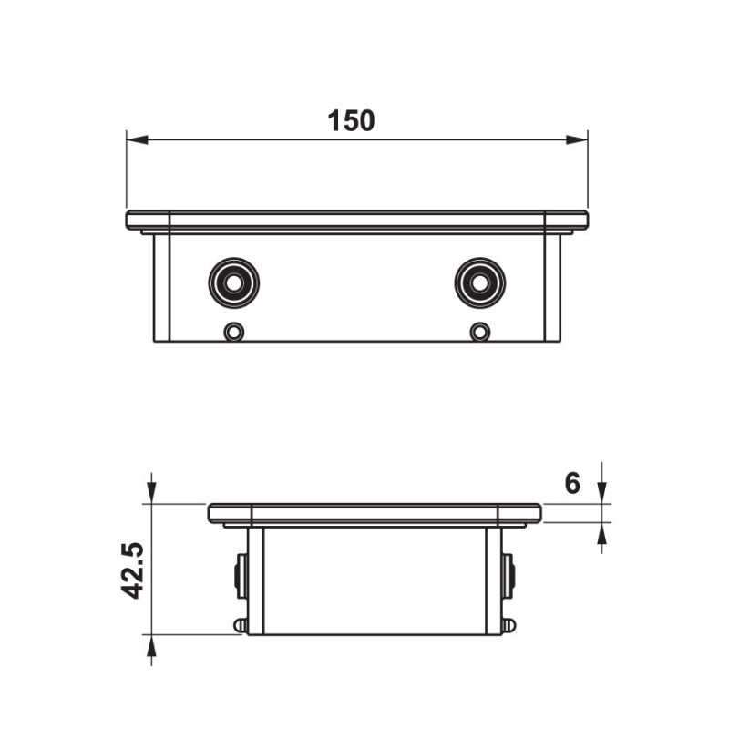 Kệ kính trắng 150 Hafele 495.80.237 Kệ kính trắng 150 Hafele 495.80.237
