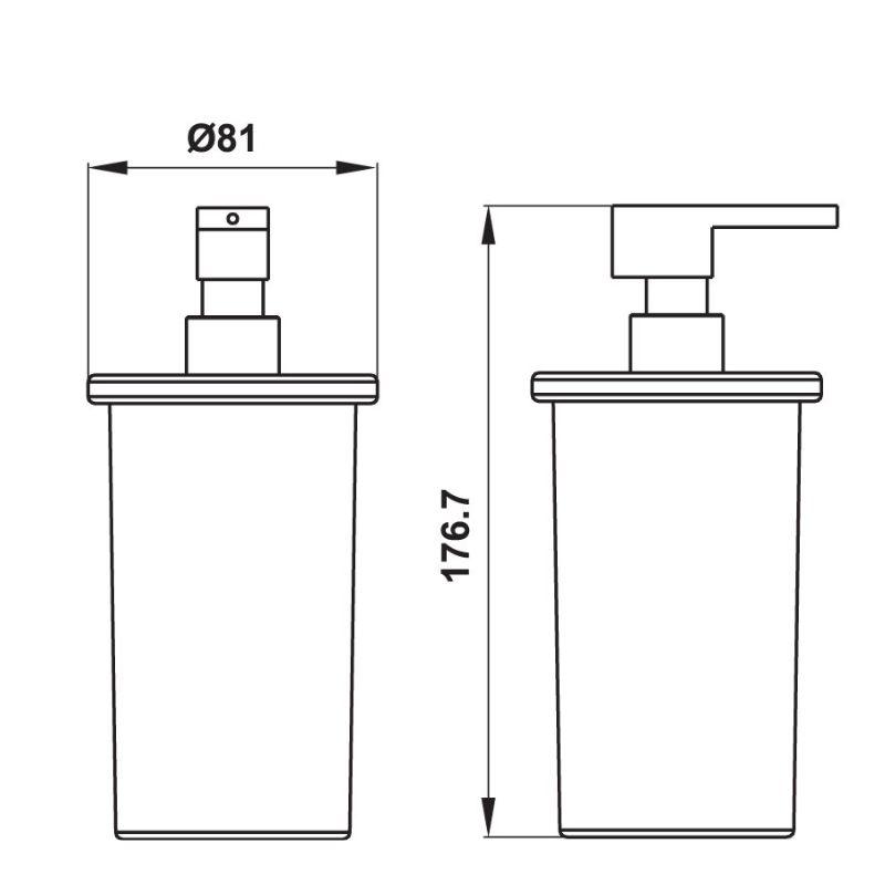 Ly xịt xà phòng Hafele 495.80.240 Ly xịt xà phòng Hafele 495.80.240