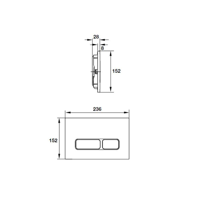 Nút nhấn xả thải Mechanical Hafele 588.73.564 Nút nhấn xả thải Mechanical Hafele 588.73.564