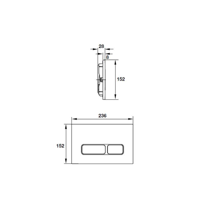 Nút nhấn xả thải Mechanical Hafele 588.73.565 Nút nhấn xả thải Mechanical Hafele 588.73.565