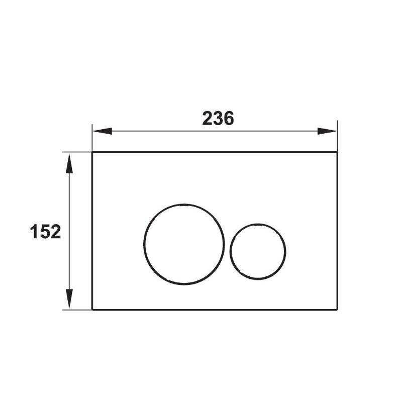 Nút nhấn xả thải Mechanical tròn Hafele 588.73.543 Nút nhấn xả thải Mechanical tròn Hafele 588.73.543