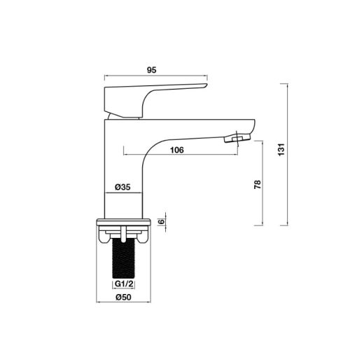 Vòi trộn lavabo Eco Hafele 485.61.035 3 Vòi trộn lavabo Eco Hafele 485.61.035