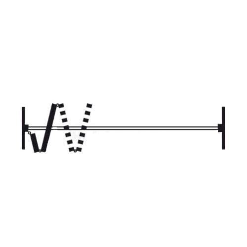 Phụ kiện cửa trượt xếp cho cửa gỗ Hafele 940.42.512 4 Mô hình trọn bộ phụ kiện cửa trượt xếp cho cửa gỗ Hafele 940.42.512