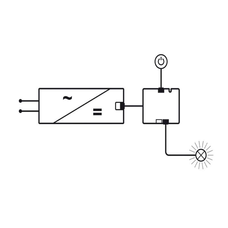 Mô tả bộ chia 2 cổng ra 12V Hafele 833.95.902 Mô tả bộ chia 2 cổng ra 12V Hafele 833.95.902