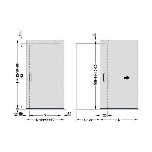 Phụ kiện cửa trượt Slido Design 80-M Hafele 940.59.009 5 Mô tả phụ kiện cửa trượt Slido Design 80-M Hafele 940.59.009