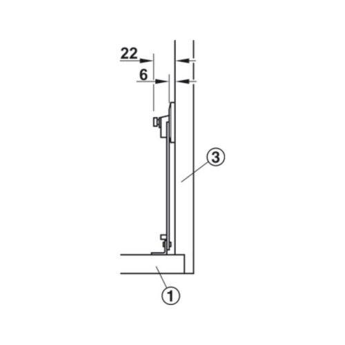 Tay đẩy Flap 160mm Hafele 365.75.726 5 Mô tả tay đẩy Flap 160mm Hafele 365.75.726