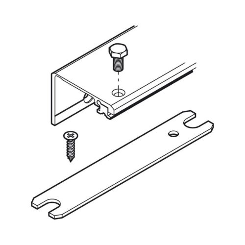 Thanh kết nối cho 1 bên cánh 900mm Hafele 408.30.092 3 Mô tả thanh kết nối cho 1 bên cánh 900mm Hafele 408.30.092