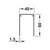 Ray dẫn hướng đơn phía trên Hafele 403.36.903 2 Ray dẫn hướng đơn phía trên Hafele 403.36.903