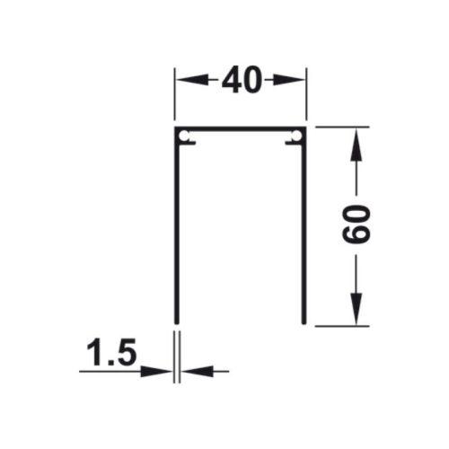 Ray dẫn hướng đơn phía trên Hafele 403.36.903