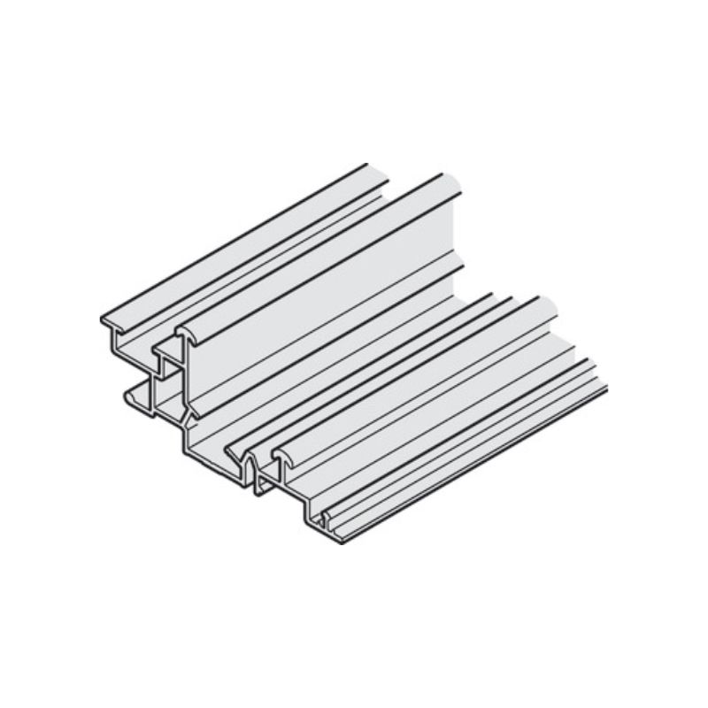 Ray đôi cho cửa trượt Slido F-Line44 80A Hafele 406.78.707 Ray đôi cho cửa trượt Slido F-Line44 80A Hafele 406.78.707