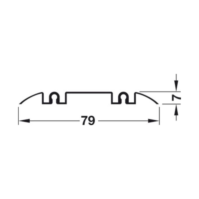 Ray trượt đôi Slido R-Aluflex Hafele 403.36.943 Ray trượt đôi Slido R-Aluflex Hafele 403.36.943
