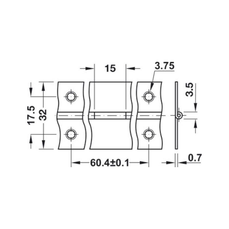 Thông số bản lề đàn Piano Hafele 351.04.038 Thông số bản lề đàn Piano Hafele 351.04.038