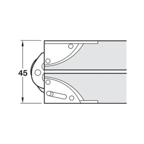 Bản lề gập cho bàn Hafele 341.30.546 3 Thông số bản lề gập cho bàn Hafele 341.30.546
