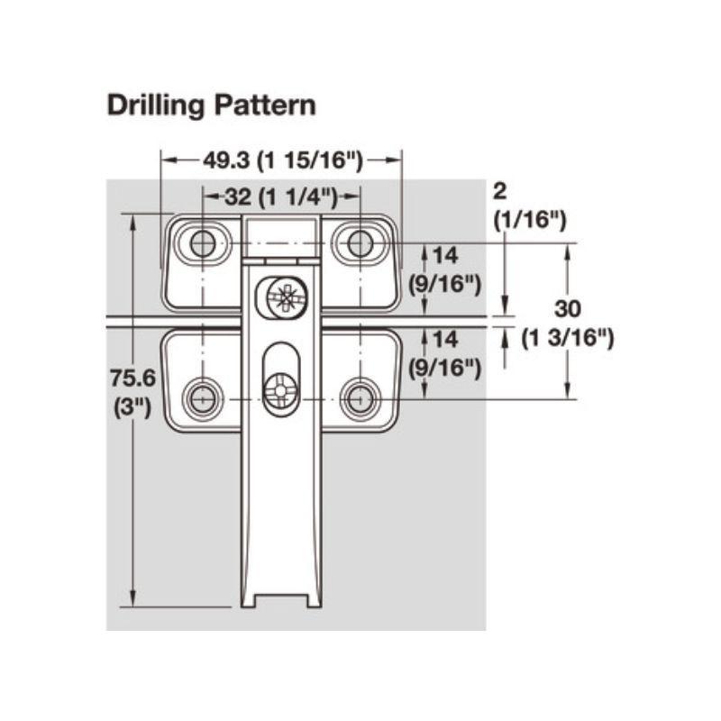 Thông số bản lề tủ Hafele 372.64.796 Thông số bản lề tủ Hafele 372.64.796
