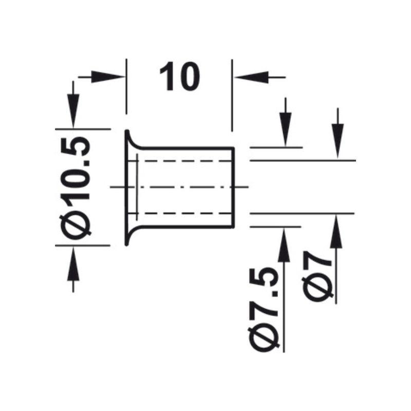 Thông số Bas đỡ kệ Hafele 282.50.704 Thông số Bas đỡ kệ Hafele 282.50.704