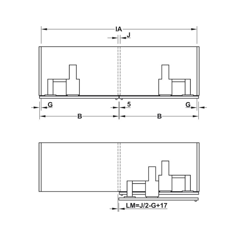 Thông số bộ phụ kiện cửa trượt bằng mặt L 70F FB Hafele 406.11.123 Thông số bộ phụ kiện cửa trượt bằng mặt L 70F FB Hafele 406.11.123