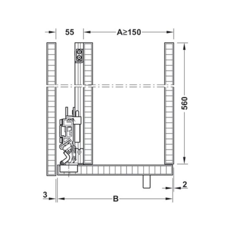 Thông số bộ phụ kiện cửa trượt Hafele 408.45.025 Thông số bộ phụ kiện cửa trượt Hafele 408.45.025