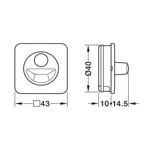 Cảm biến chuyển động không dây Mesh Hafele 850.00.953 4 Thông số chuyển động không dây Mesh Hafele 850.00.953