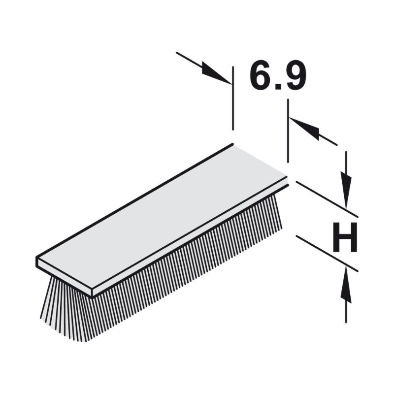 Thông số chắn bụi màu xám Hafele 403.54.502 Thông số chắn bụi màu xám Hafele 403.54.502