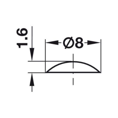 Chặn cửa giảm ồn tự dính Hafele 356.21.420 3 Thông số chặn cửa giảm ồn tự dính Hafele 356.21.420