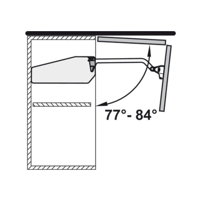 Thông số chặn góc mở Free Fold Hafele 372.37.060 Thông số chặn góc mở Free Fold Hafele 372.37.060