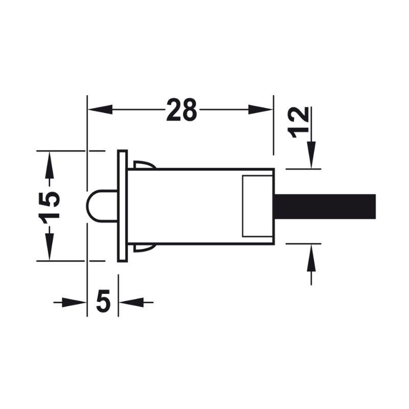 Thông số công tắc đèn Led cửa bản lề Hafele 833.89.059 Thông số công tắc đèn Led cửa bản lề Hafele 833.89.059