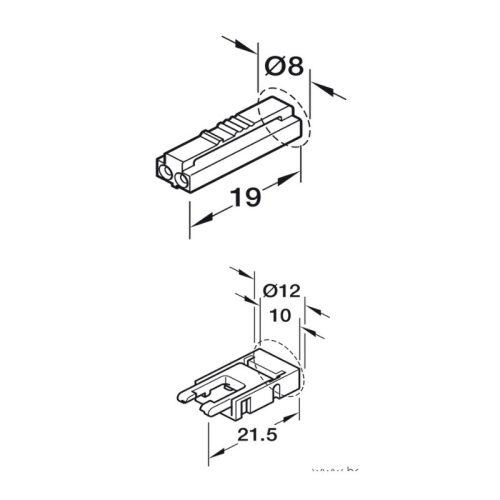 Dây dẫn điện 12V dài 2000mm Hafele 833.95.700 3 Thông số dây dẫn điện 12V dài 2000mm Hafele 833.95.700